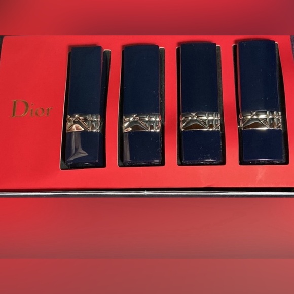 DIOR LIPSTICK 💄 (4) & DIOR TRAVEL POUCH (2) TOILETRY COSMETIC BAG INC. BOX SET - Picture 7 of 12